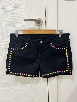 Love Moschino denim shorts used, size L, colourful studs