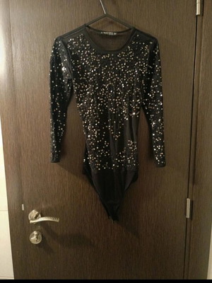 Bershka bodysuit with rhinestones like new, size XS