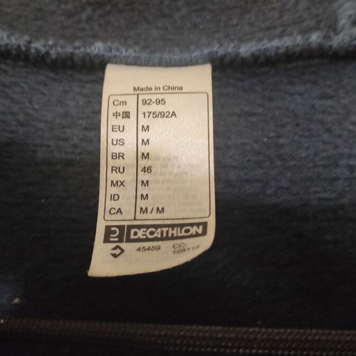 Decathlon Quechua Hybrid Jacket used, men's Medium, blue orange