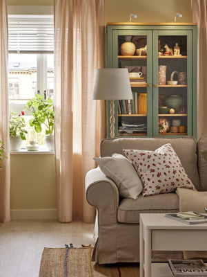Ikea Ektorp two-seater sofa, beige