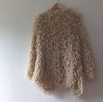 Knitted cardigan used, one size, beige