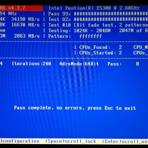 Used computer with Pentium E5300, 6GB RAM, Foxconn P43A motherboard