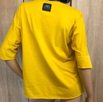 Noshame yellow blouse, size M, 100% cotton