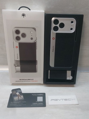 PGYTECH RetroVa Grip Kit for iPhone 17 Pro Max new, graphite black