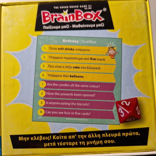 BrainBox Learn English Board Game new
