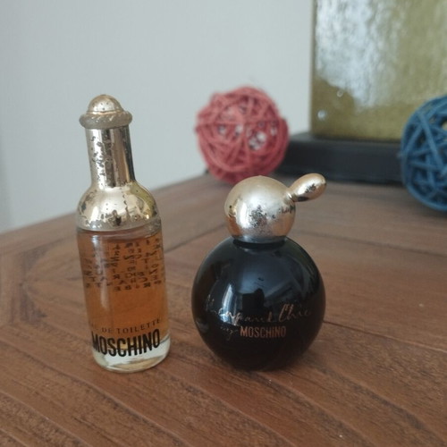 Moschino vintage mini perfumes used, 4ml and 5ml