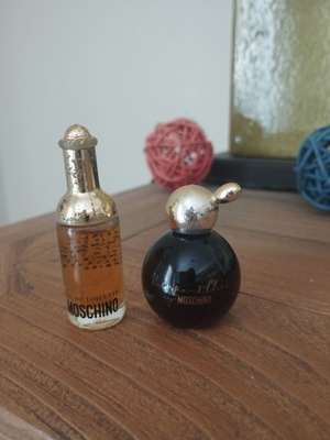 Moschino vintage mini perfumes used, 4ml and 5ml