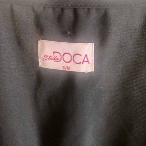 Doca beachwear dress, black, sizes S and M