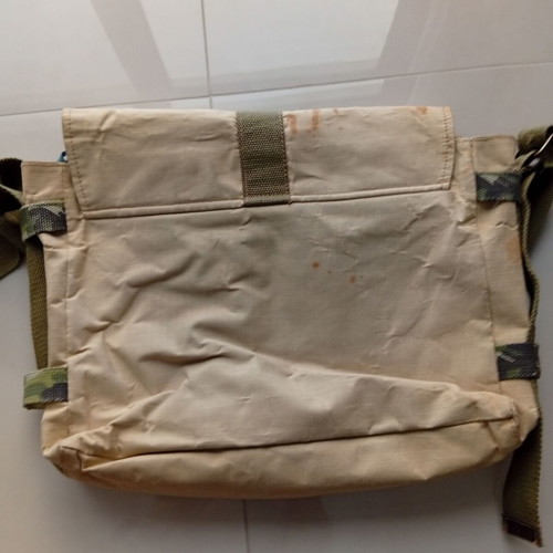 Sisley crossbody bag used beige and blue