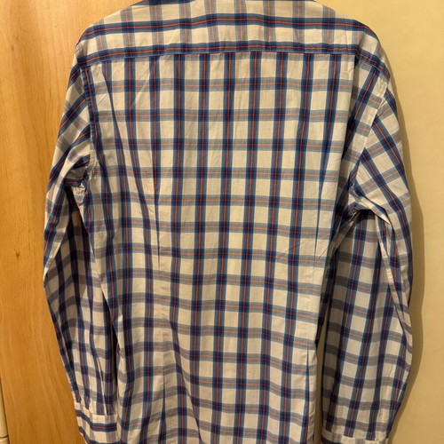 Oxford Company sport men's shirt like new, size M, white and blue