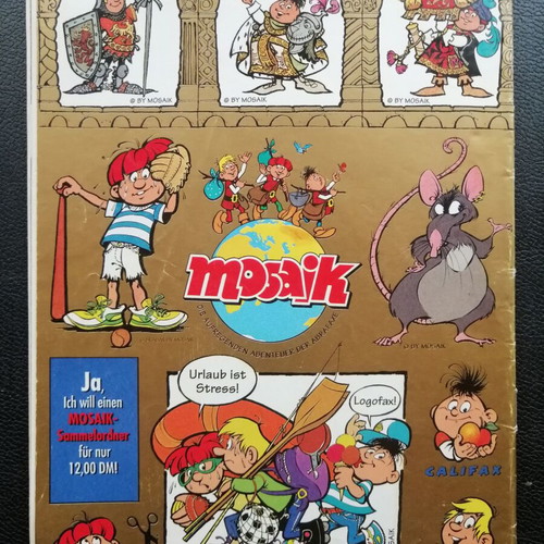 Mosaik T 200 August 1992 comic used, German