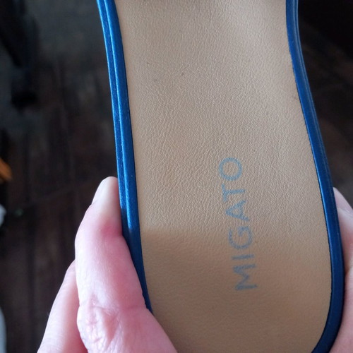 Migato summer slippers like new, blue, size 39