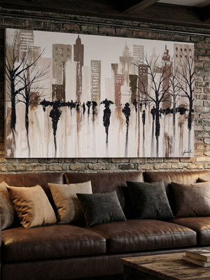 Oil painting artwork on canvas 120x80 cm new, handmade