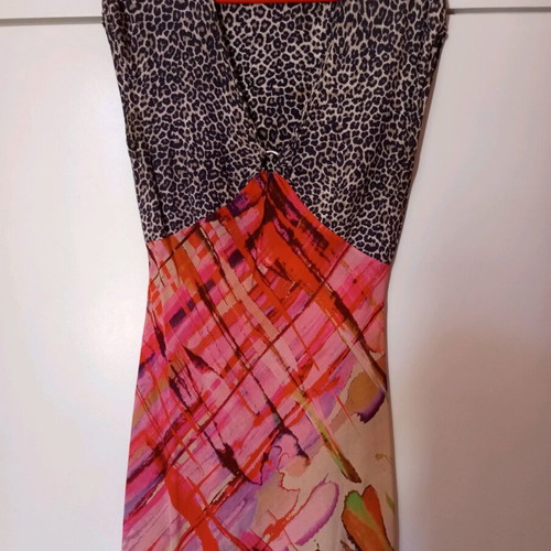 MarcCain silk dress like new, multicolor, size S