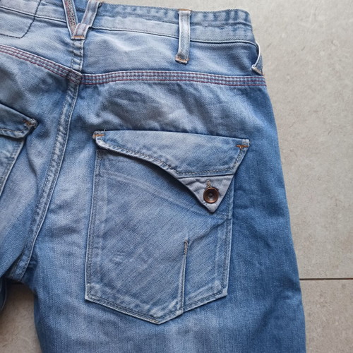 Jack & Jones men's denim bermuda shorts like new, blue, size S