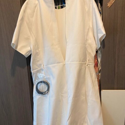 Zara white jumpsuit, XL