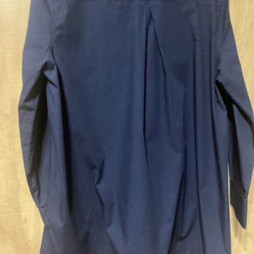 Coocu women's long-sleeve shirt tunic navy blue size M like new