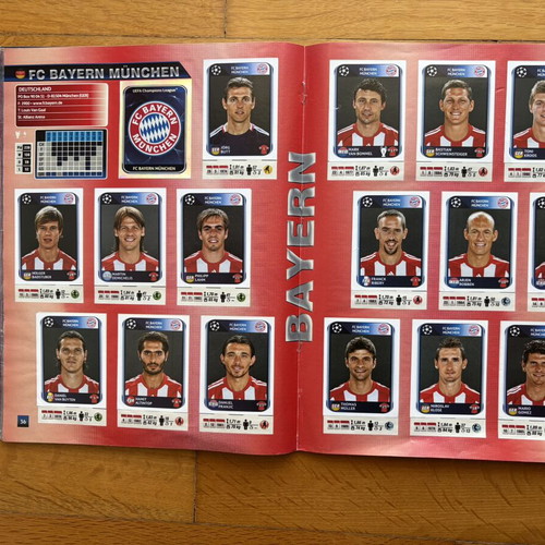 Panini Champions League 2010-2011 sticker album, complete