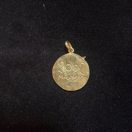 925 Gold-plated Pendant "Makrylaki" 2002, Olive Branch Design