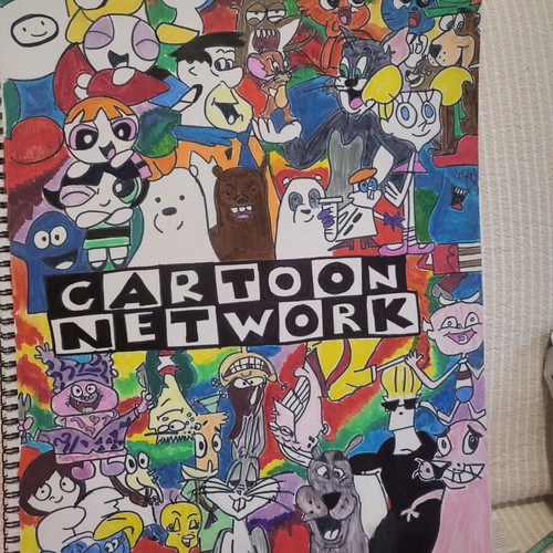Watercolor cartoons new, with marker, size 29×39