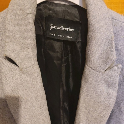 Stradivarius coat used, thin, size S, gray
