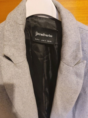 Stradivarius coat used, thin, size S, gray