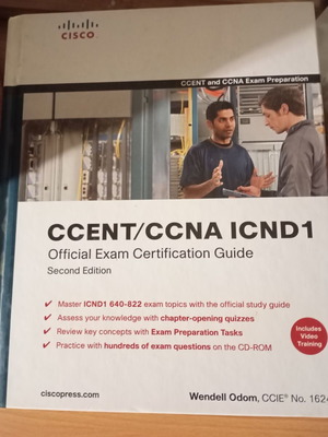 CCENT/CCNA ICND1 640-822 second edition book used, no CD