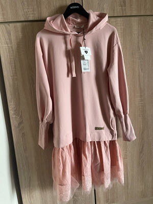 Twinset dress pink new with tags, size XS oversize