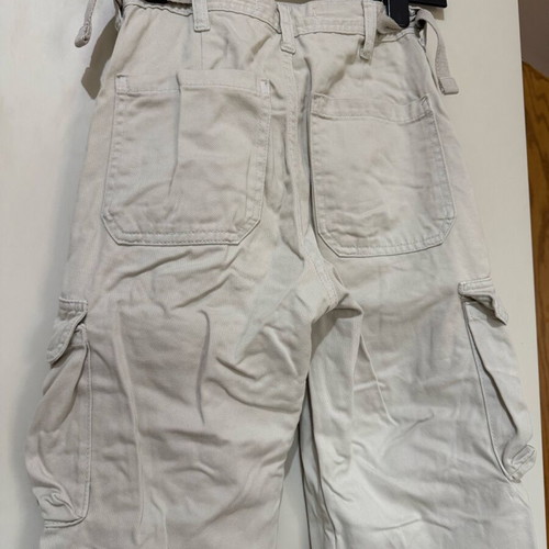 Cargo pants used beige color Stradivarius