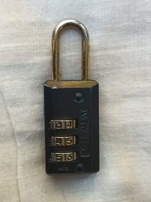 Masterlock Combination Padlock like new, keyless with 3-digit code