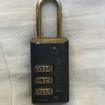 Masterlock Combination Padlock like new, keyless with 3-digit code