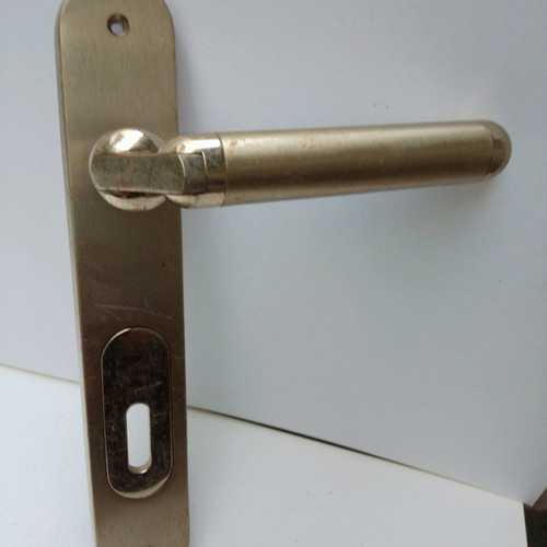 Bronze door handle single used