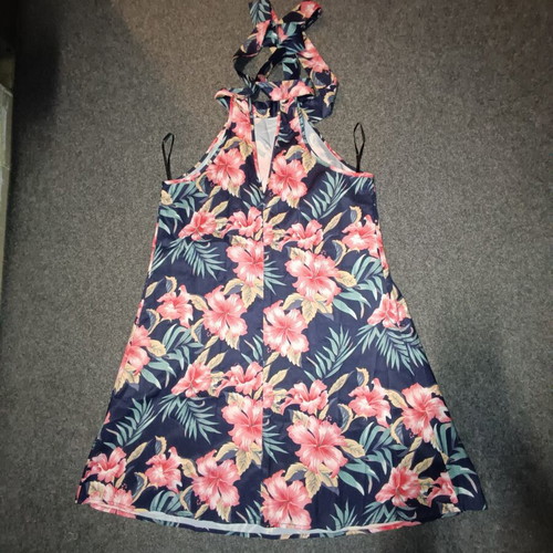 Shein summer mini dress like new, tropical floral print