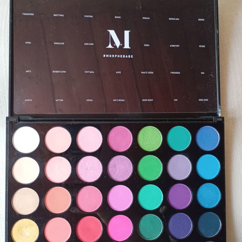 Morphe 35B Eyeshadow Palette like new with 35 vibrant shades