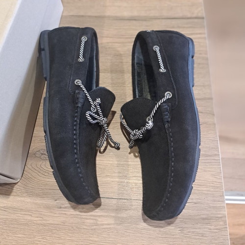 Selected Homme men's moccasins new, dark blue suede