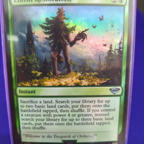 Magic the Gathering Entish Restoration foil card like new