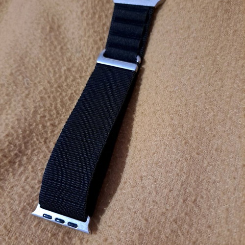 Apple Watch Strap 44mm - 49mm Alpine Loop Type Black Two-Tone New
