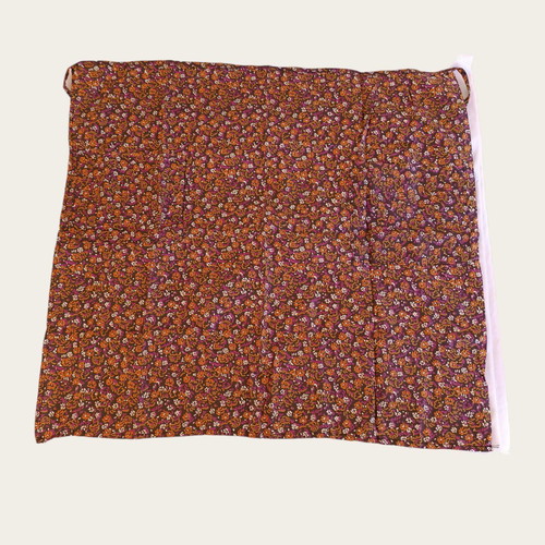 Square apron floral brown new