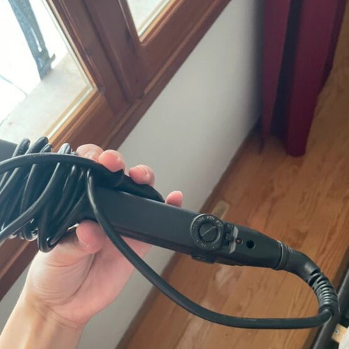 Hair straightener used, flat iron