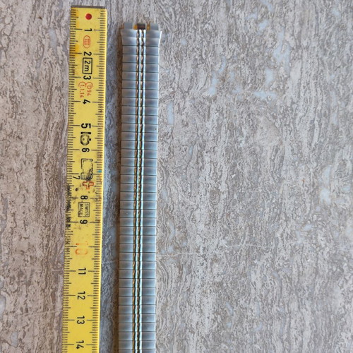 Swatch silver metallic elastic bracelet