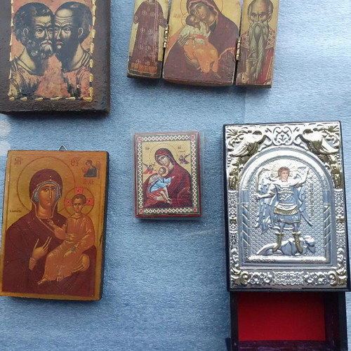 Religious icons like new, pack of 5 pieces