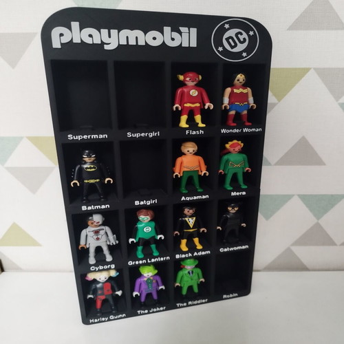 Display case Playmobil DC and Kinder Joy 16 slots like new