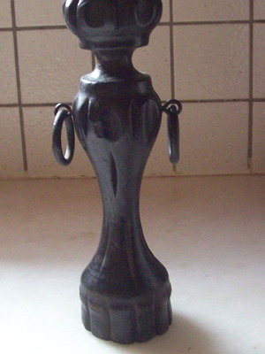 Ξύλινο κηροπήγιο του 1980 ύψους 27 εκ. made in Spain