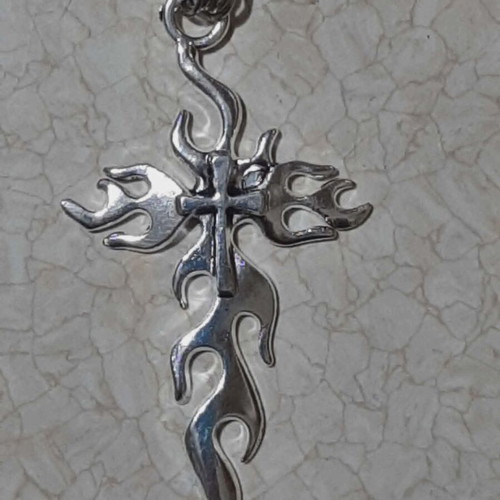 Men's and Women's Gothic Cross in Steel new
