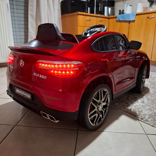Mercedes Benz GLC 63 S AMG electric ride-on car like new, 12 V, burgundy