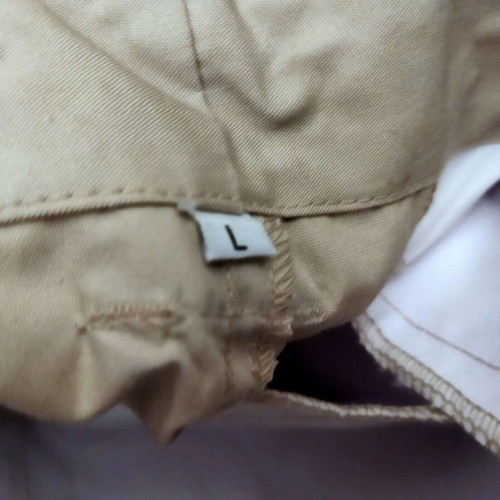 Men's Pants Aetos beige-khaki new, size L, cotton gabardine