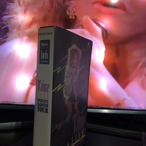 Tina Turner Private Dancer Tour ‘85 Betamax video cassette used