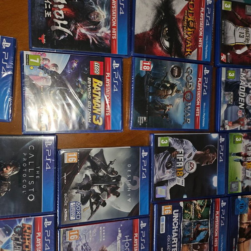 PS4 games new, collection of 17 titles