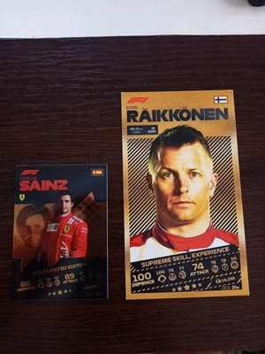 Turbo Attax Formula 1 Raikkonen 2021 OC5 με κάρτα Sainz LE5G