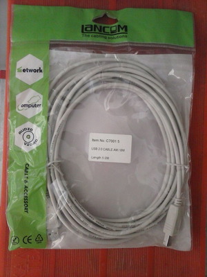 Καλώδιο USB 2.0 A male to B male 5m καινούργιο